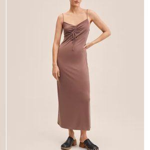 Mango Gathered neckline dress Size 4